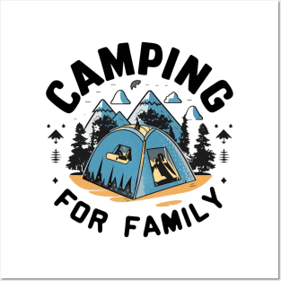 camping for family Posters and Art